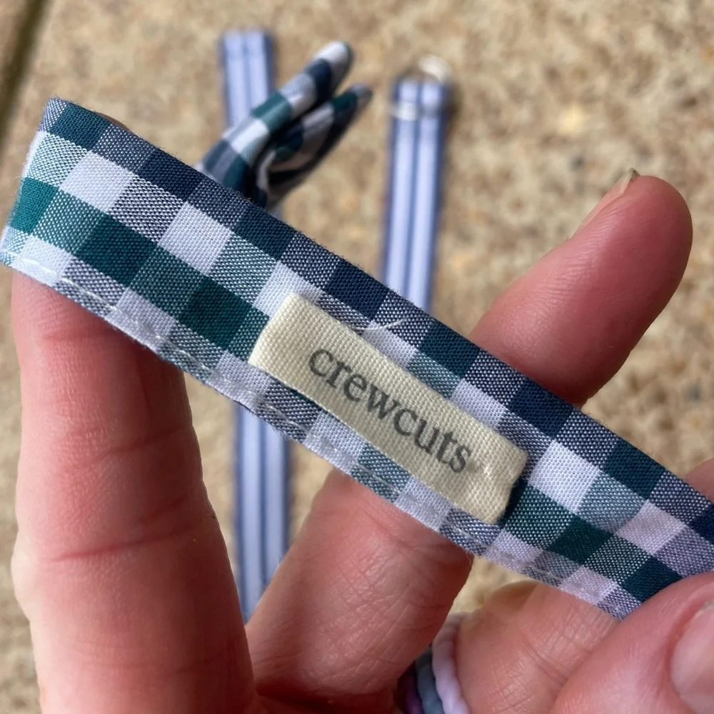 Bow tie & belt - blues/ greens Crewcuts
